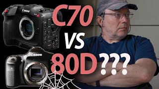 Canon C70 vs 80D  Time to level down your camera [upl. by Elder]