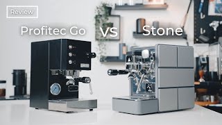 Budgetfriendly Prosumer Espresso Machines  Stone vs Profitec Go [upl. by Atinrehs]