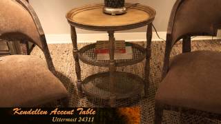 Uttermost 24311  Kendellen Antique Accent Table [upl. by Dnomra]