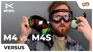 Anon M4 vs M4S  Goggle Sizing amp Features Compared  SportRx [upl. by Atsillac389]