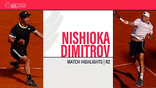 Grigor Dimitrov  Yoshihito Nishioka  ROME R64  Match Highlights IBI24 [upl. by Emarie991]