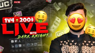 UNLIMITED CUSTOM ROOMS WITH🔴DARK NIGHT YT🔴DARKNIGHTYT555 PUBGMobile PUBG livestream [upl. by Areta579]