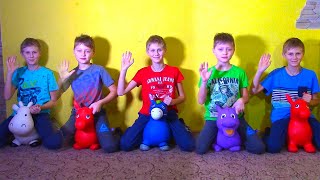 Five little Monkeys Jumping on the bed Nursery rhymes song [upl. by Hube]