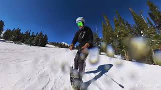 Quick snowskate run at Breckenridge Colorado [upl. by Dolhenty]