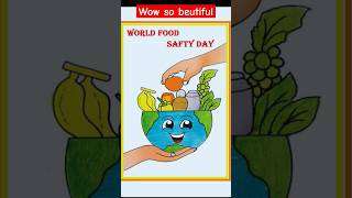 World Food Safety Day Drawing  World Food Safety Day Poster Drawing  shorts viral [upl. by Mehsah]