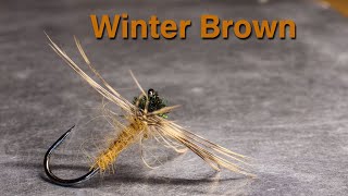 Tying Traditional North Country Spiders  The Winter Brown [upl. by Davina]