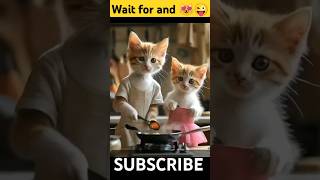 Wait for and 😻😜  Billi banaa rahi hai khana Billa kya bola 🤣😂‼️ 2024 ka new cartoon video shorts [upl. by Edith]