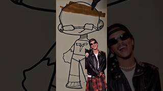 ROSÉ apt Bruno Mars paper doll drawing paperdiy paper art [upl. by Ilrebmik294]