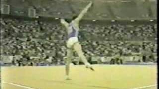 1982 Rome Grand Prix gymnastics Tong Fei floor exercise [upl. by Krein]