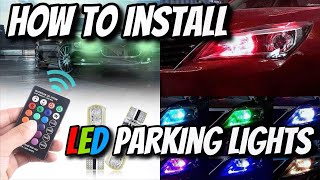 How to install LED Parking Lights with RGB LED bulb Plug and Play [upl. by Eyram]