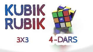 Kubik rubik 3x3 formula  4dars [upl. by Lehar]