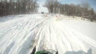 USCC cross country snowmobile race Oslo MN Feb 26 2012 Sport classMP4 [upl. by Ahsiner]