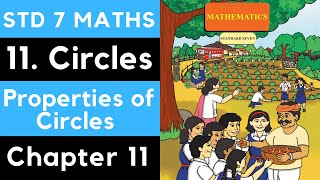 Circle Introduction for Practice Set 42 and 43 Std 7 Maths Circle Maharashtra Board  SSC [upl. by Turnbull]