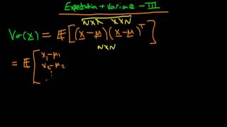 11  Expectations and variance of a random vector  part 3 [upl. by Artenak]