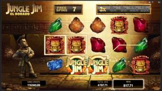 BIG WIN On Jungle Jim El Dorado Slot Machine [upl. by Tnelc153]