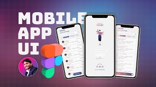 Mobile App Promo  User Interface UI Design in Figma  Joy Nicolas [upl. by Hakvir]