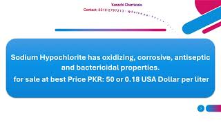 Sodium Hypochlorite Price [upl. by Ahtelat453]