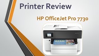 HP OfficeJet Pro 7730 Wide Format AiO Printer Review [upl. by Dlabihcra]