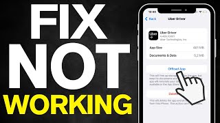 Uber Driver App Not Working FIX 2024 [upl. by Vanni448]