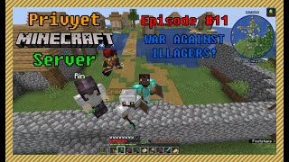 PLAYERS WAR AGAINST PILLAGERS 💥  Privyet Minecraft Server EP 11 [upl. by Kurtzig]