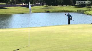 Padraig Harrington Holes Chip Shot for Birdie in Round 1 FedEx St Jude [upl. by Wehner]