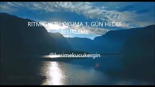 HIZLI OKUMA HEDEF BELİRLEME [upl. by Onilecram]