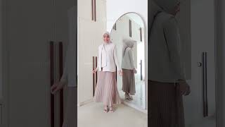 CLEAN OUTFIT  VEST  ROK PLISKET ootd ootdkekinian ootdfashion ootdhijab cleanlook [upl. by Silvanus]