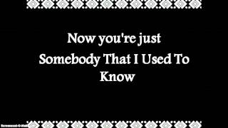 Gotye  Somebody That I Used To Know  Radio Remix version  Lyrics [upl. by Nason]