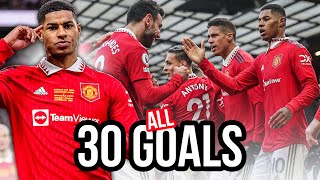 ALL OF RASHFORDS 30 GOALS 🔥  202223 [upl. by Ohaus]