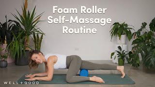 15 Minute Guided Foam Roller Workout for SelfMassage with GoChloPilates Good Moves  WellGood [upl. by Newbill884]