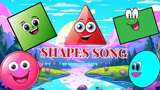 Triangle Rectangle Rhymes The Shapes Song for Toddlers We are Shapes Circle Learn Shape Names [upl. by Lyrpa]