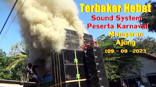 Terbakar Hebat Sound System Peserta Karnaval di Desa Mangaran  Kecamatan Ajung [upl. by Avirt80]