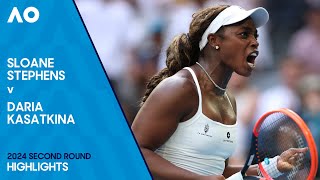 Sloane Stephens v Daria Kasatkina Highlights  Australian Open 2024 Second Round [upl. by Claude]