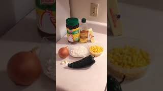 Arroz Blanco Con Elote Y Chile Poblano Shorts Easyrecipe Ricerecipe 1MinuteRecipes [upl. by Shayla266]