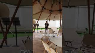 Safari Tent Tipi Use For Outdoor Party Gathering [upl. by Nedlog782]