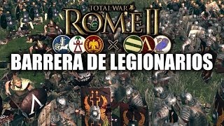 Rome 2 Total War CON Hugothester Keis y Hereje  quotBarrera de Legionariosquot [upl. by Romine]