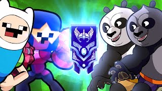 eu minha amiga e 2 PANDAS no BRAWLHALLA [upl. by Cutlip289]