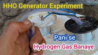 Home Made Electrolyzer to Generate Hydrogen from Water  HHO Generator [upl. by Haroved197]