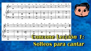 Solfeo para cantantes  Lección 1  Concone [upl. by Constantin]