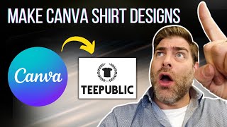 How To Create A T Shirt Idea Using CANVA For TeePublic In 2024 [upl. by Aldarcie]