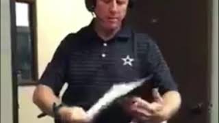 Guy nails this Jason Garrett Halloween Costume 😂 Dallas Cowboys Coach [upl. by Africah]