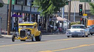 American Graffiti festival 2024 car show amp parade documentary classic cars hot rods street rods [upl. by Kelula]