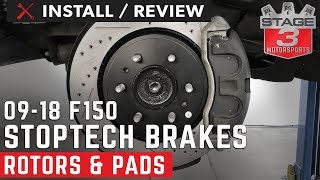 20092018 F150 StopTech Front and Rear Brake Kit Install and Review [upl. by Essirahc]