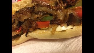 Sandwich MerguezSenegalese Sausage amp peppers [upl. by Berck]