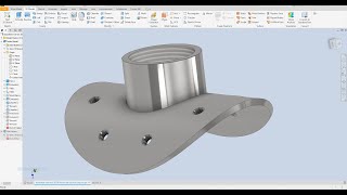 Autodesk inventor 2024 Advanced tutorial Exercise 9 Curved circular plate [upl. by Awe]