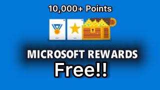 HOW TO GET 10000 POINTS ON MICROSOFT REWARDS IN 2024 EASY HACK [upl. by Wittie]