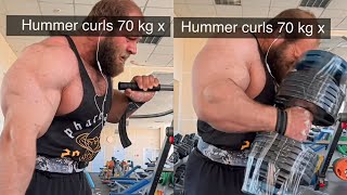 He Did The 154 Lbs Hammer Curl [upl. by Eisserc]