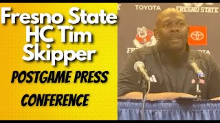 Fresno State HC Tim Skipper talks loss to Michigan [upl. by Thesda]