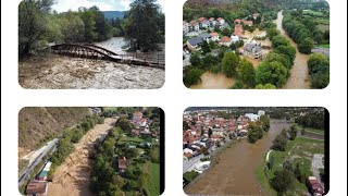 Poplave u Visokom Buci Luka Prijeko Sastavci  snimak dronom [upl. by Annotahs]