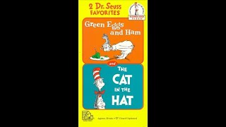 2 Dr Seuss Favorites Green Eggs and Ham and The Cat in the Hat 1994 VHS [upl. by Ennywg904]